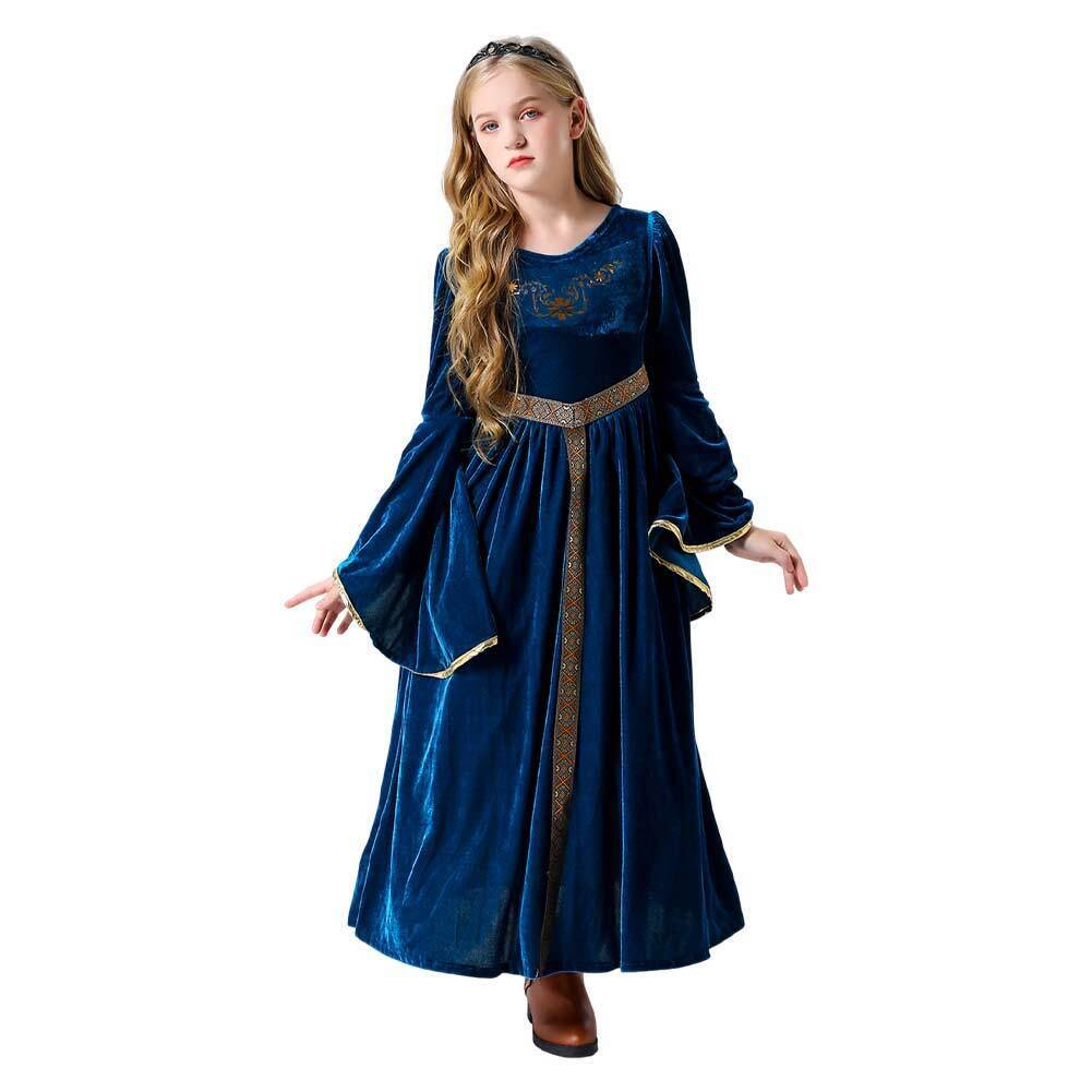 Kids Girls Renaissance Medieval Princess Dress Cosplay Costume Outfit Party Suit