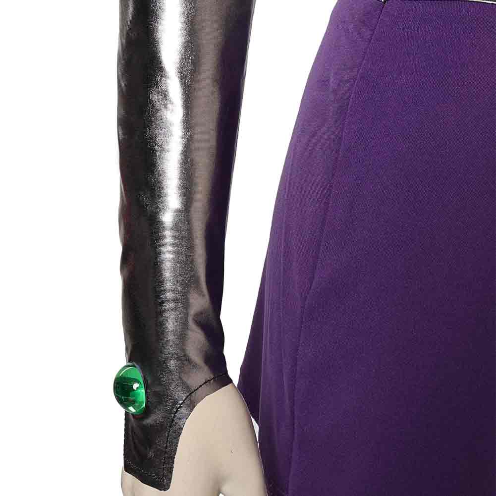Teen Titans Superhero Starfire Koriand'r Cosplay Costume Outfit Skirt Vest Dress - Picture 19 of 24