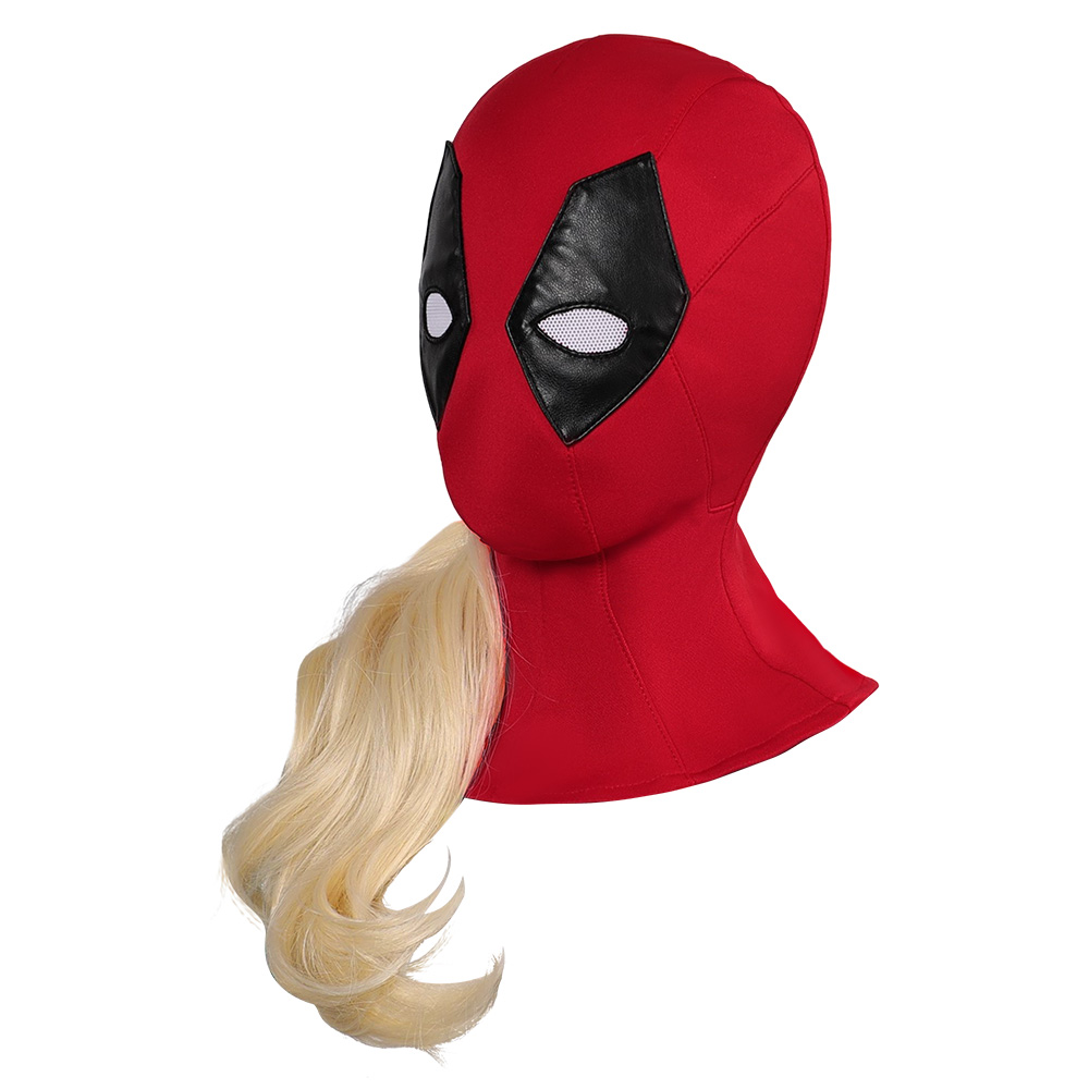 2024 Deadpool & Wolverine Ladypool Mask Halloween Latex Headgear Prop Helmet Wig - Picture 27 of 38