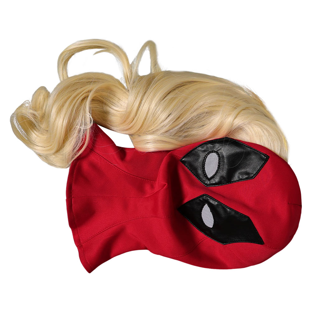 2024 Deadpool & Wolverine Ladypool Mask Halloween Latex Headgear Prop Helmet Wig - Picture 31 of 38