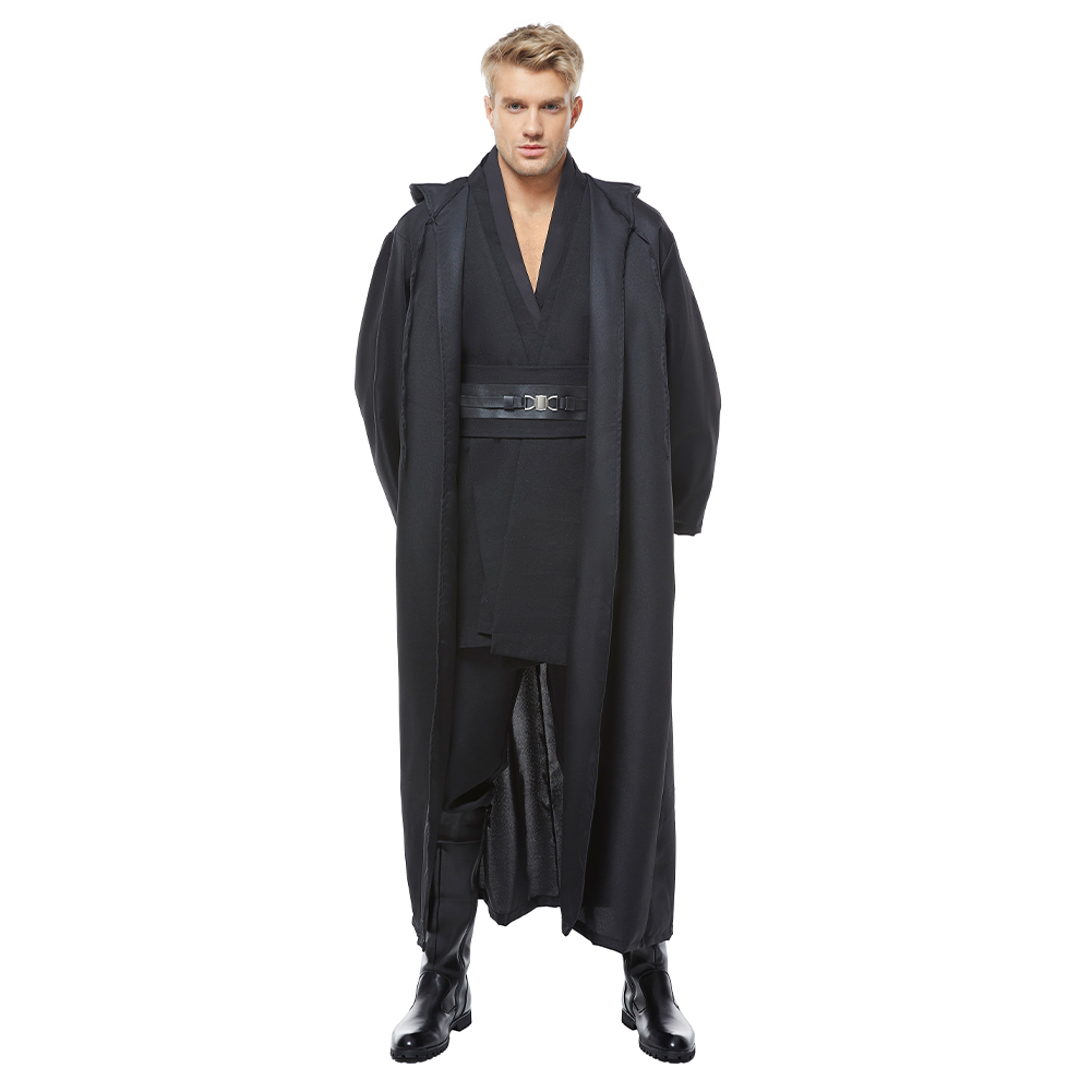 Jedi Master Obi-Wan Kenobi Cosplay Costume Halloween Party Men's Multicolor Suit - Picture 24 of 45