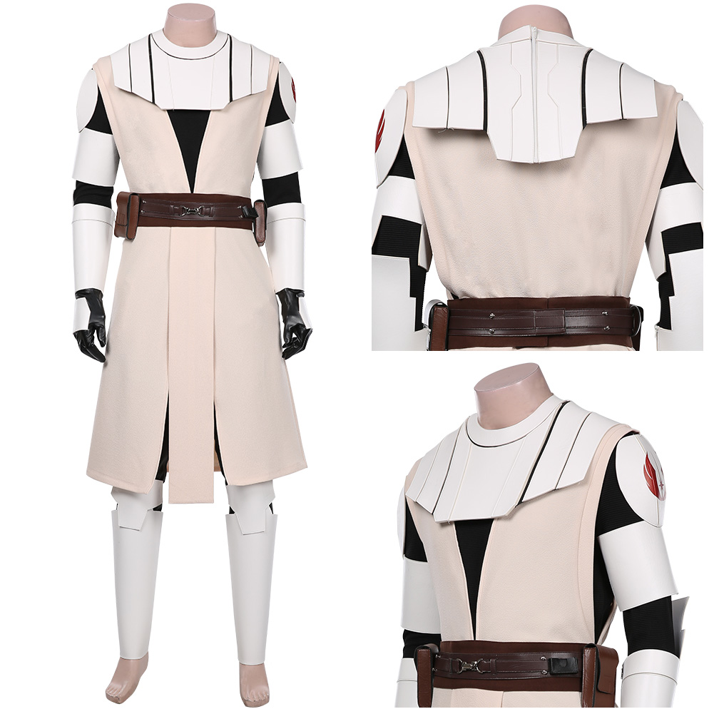Star Wars The Clone Wars Obi Wan Kenobi Disfraz Disfraz Uniforme Conjunto Completo