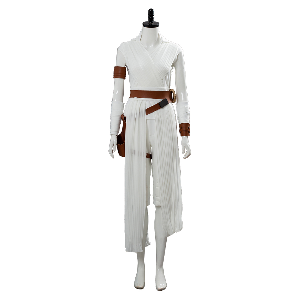 The Rise of Skywalker Cosplay Rey Costume Outfit Full Set Tops+Pants Belt Womens - Picture 12 of 36