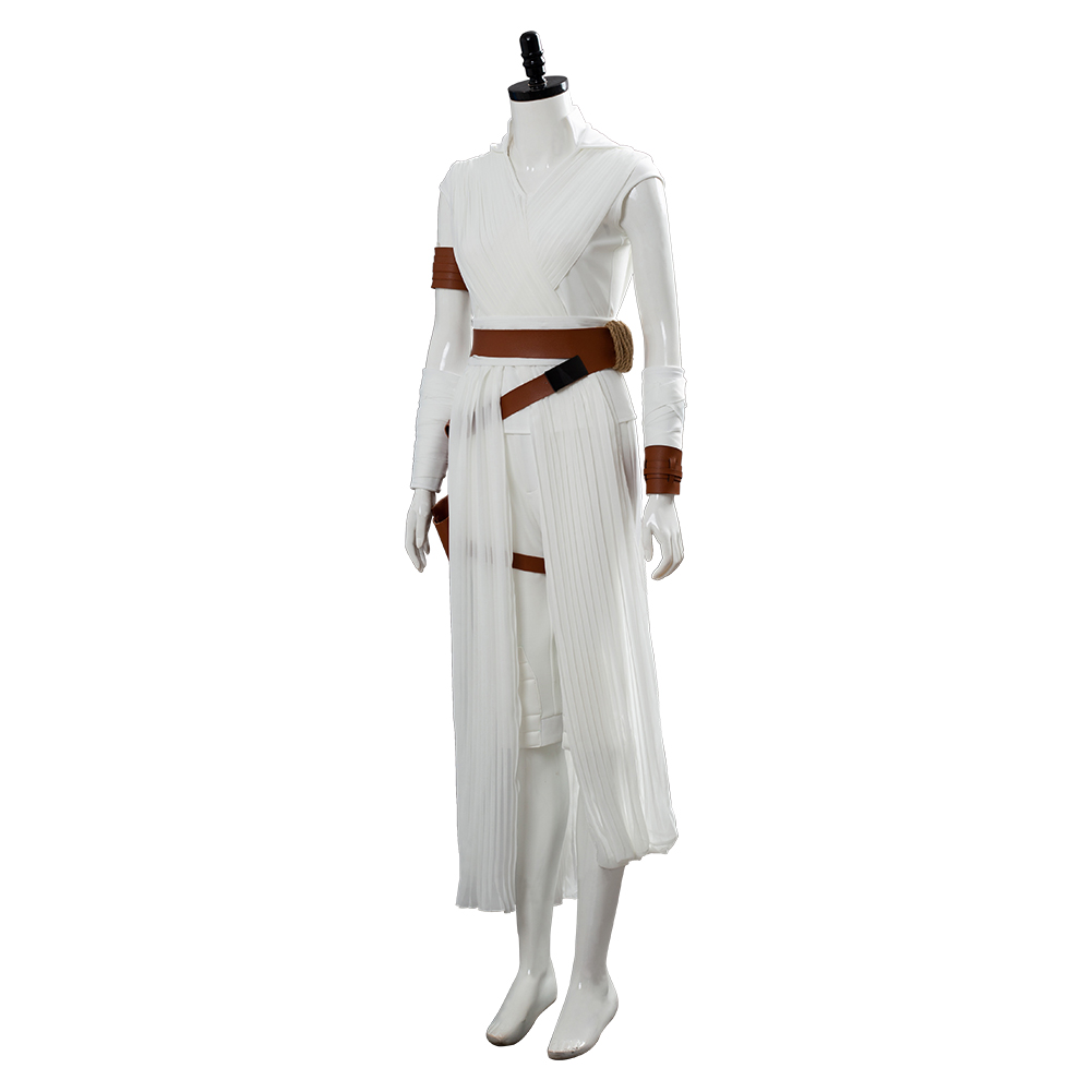The Rise of Skywalker Cosplay Rey Costume Outfit Full Set Tops+Pants Belt Womens - Picture 13 of 36