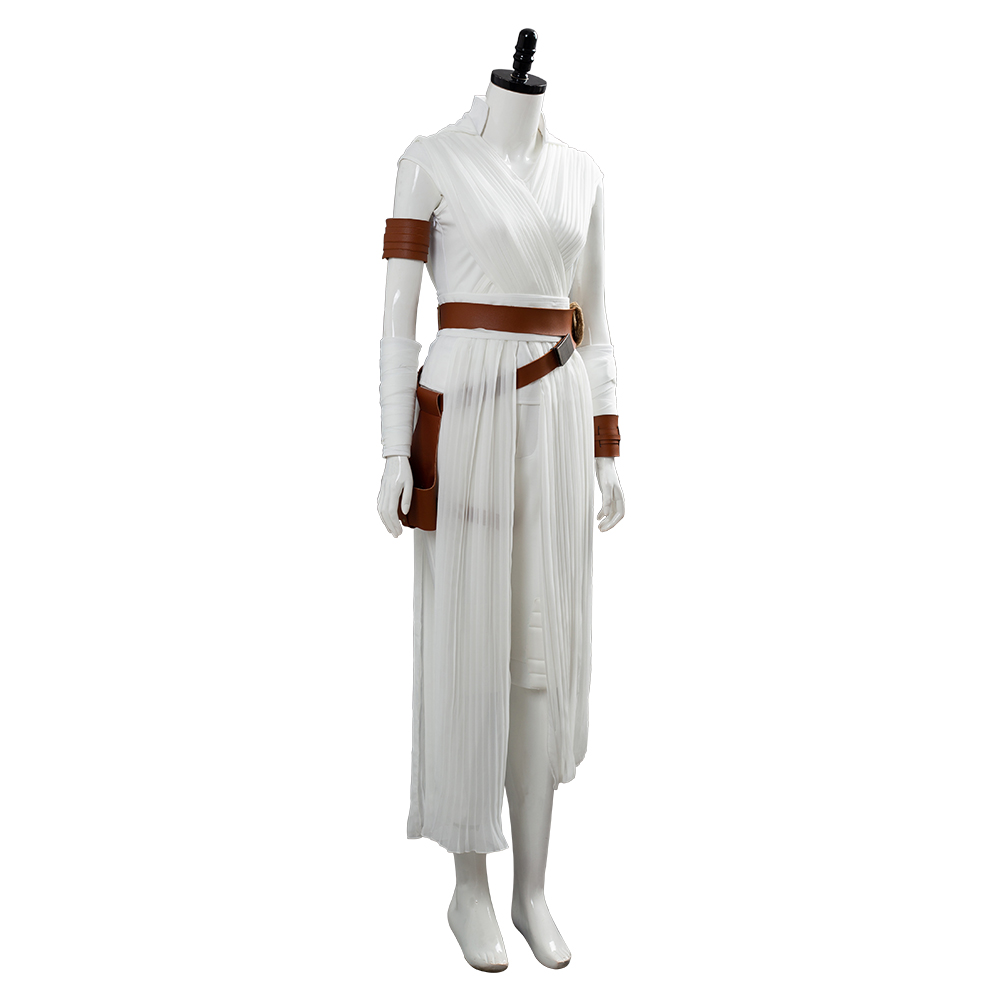 The Rise of Skywalker Cosplay Rey Costume Outfit Full Set Tops+Pants Belt Womens - Picture 15 of 36