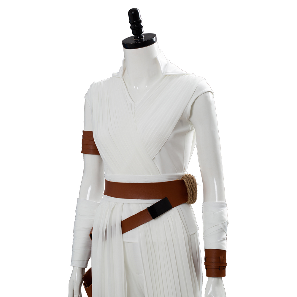 The Rise of Skywalker Cosplay Rey Costume Outfit Full Set Tops+Pants Belt Womens - Picture 17 of 36