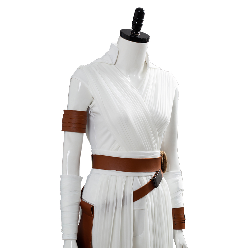 The Rise of Skywalker Cosplay Rey Costume Outfit Full Set Tops+Pants Belt Womens - Picture 18 of 36