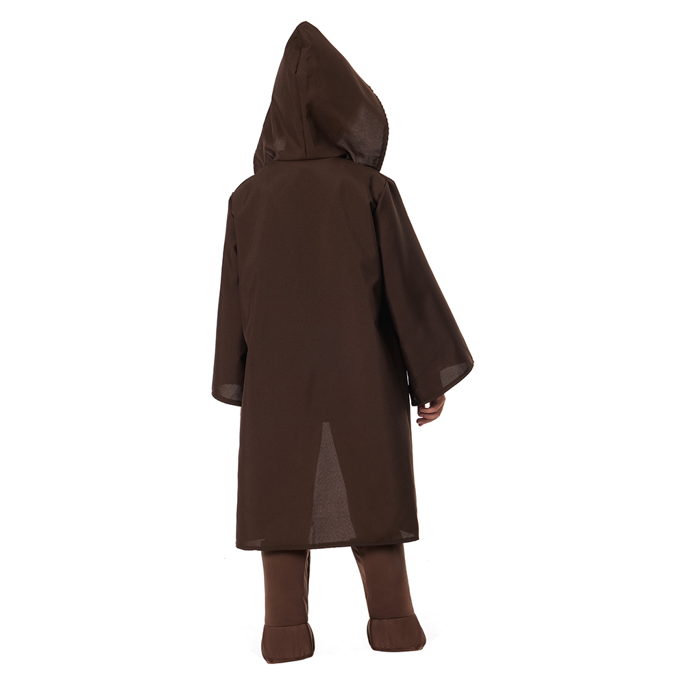 Star Wars Kids Obi Wan Kenobi Cosplay Halloween Brown/Black Costume Cloak sets - Bild 9 von 25