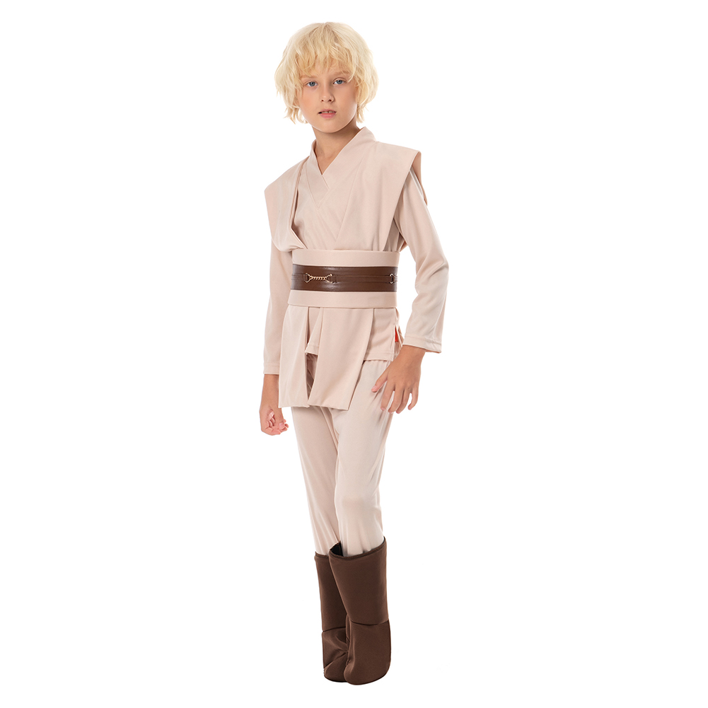 Star Wars Kids Obi Wan Kenobi Cosplay Halloween Brown/Black Costume Cloak sets - Bild 13 von 25