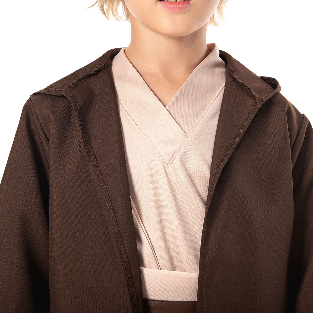 Star Wars Kids Obi Wan Kenobi Cosplay Halloween Brown/Black Costume Cloak sets - Bild 14 von 25