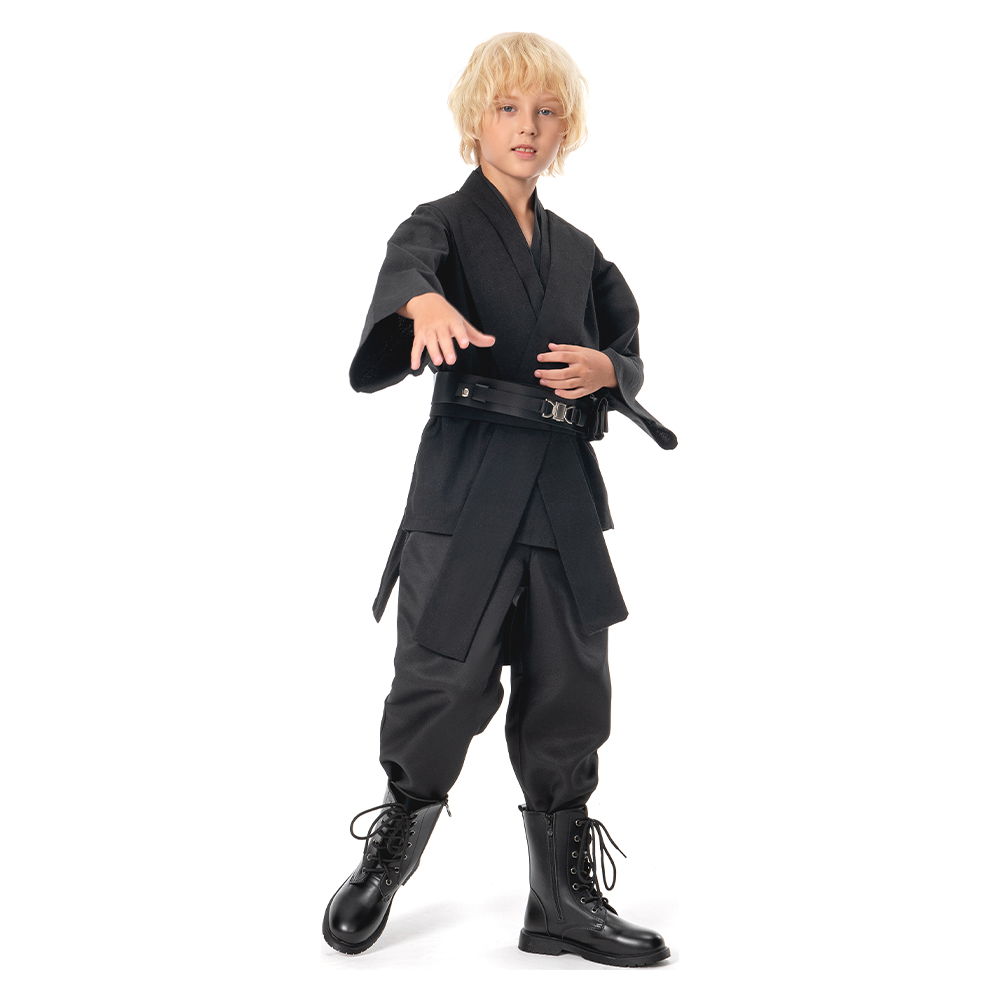 Star Wars Kids Obi Wan Kenobi Cosplay Halloween Brown/Black Costume Cloak sets - Bild 20 von 25