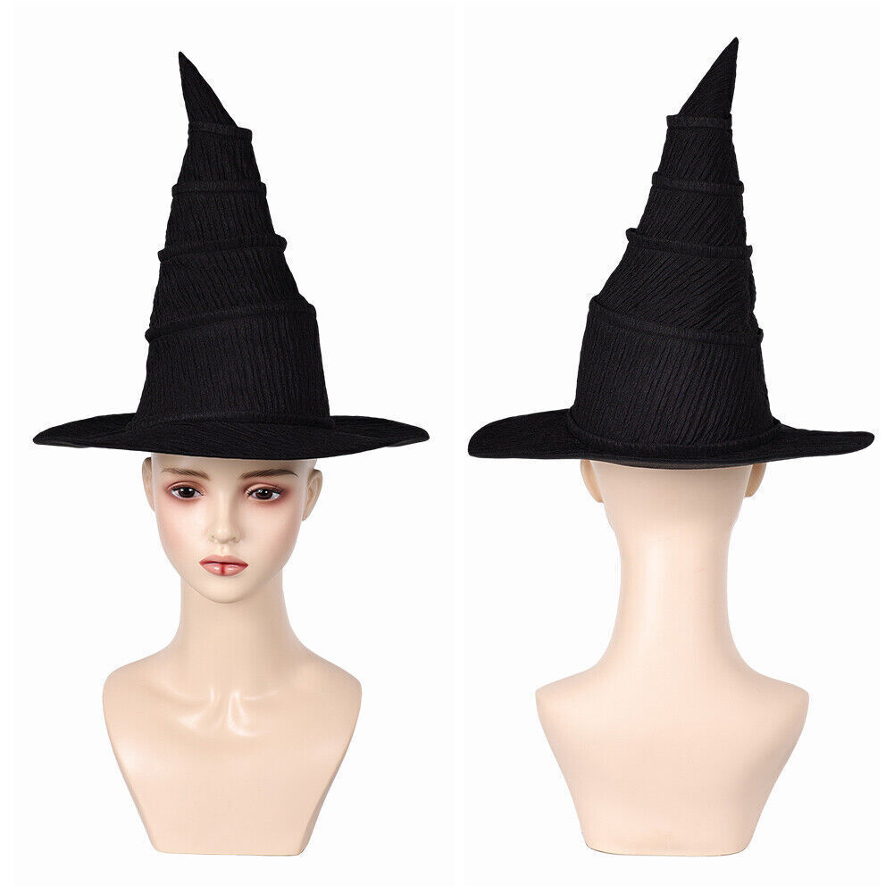 Adult Women Witch Elphaba Cosplay black Hat Cap Halloween party  Accessory