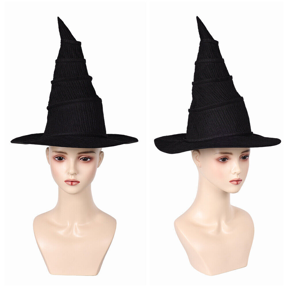 Adult Women Witch Elphaba Cosplay black Hat Cap Halloween party  Accessory