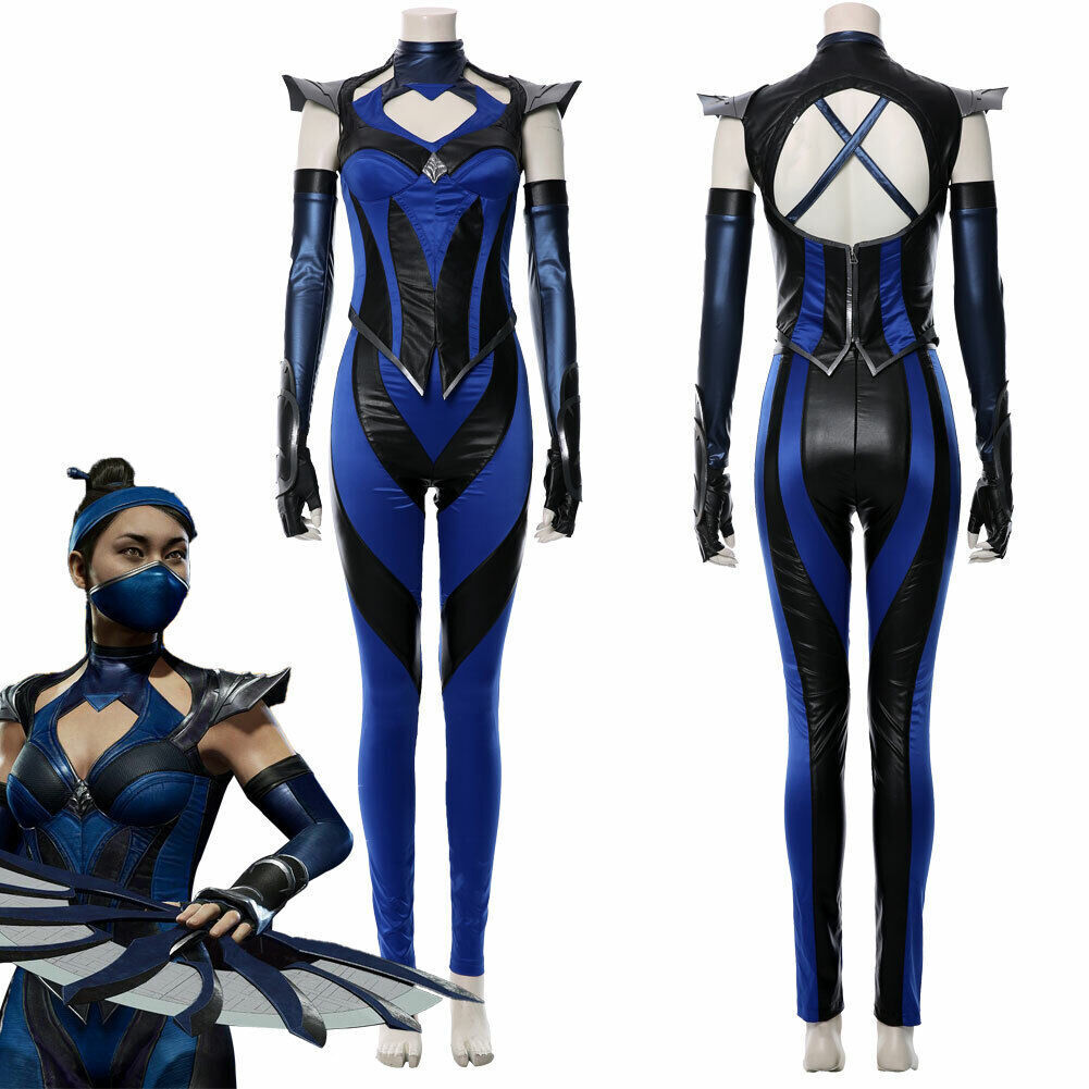 Game Mortal Kombat 11 Kitana Cosplay Costume Female Halloween party outfits