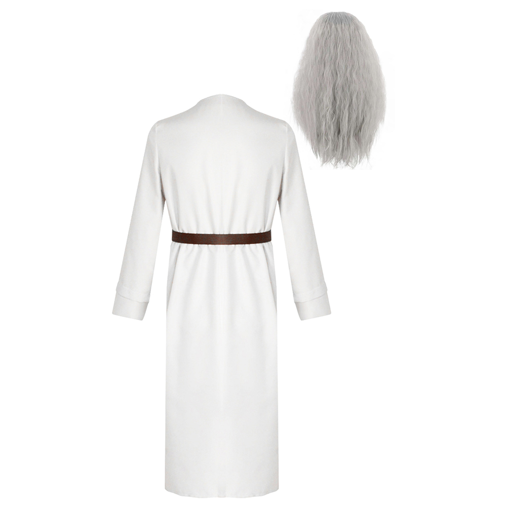 Lord Roleplay Rings Wizard Adult Gandalf Cosplay Costume Cape Cloak Wig+Beard - Picture 14 of 21
