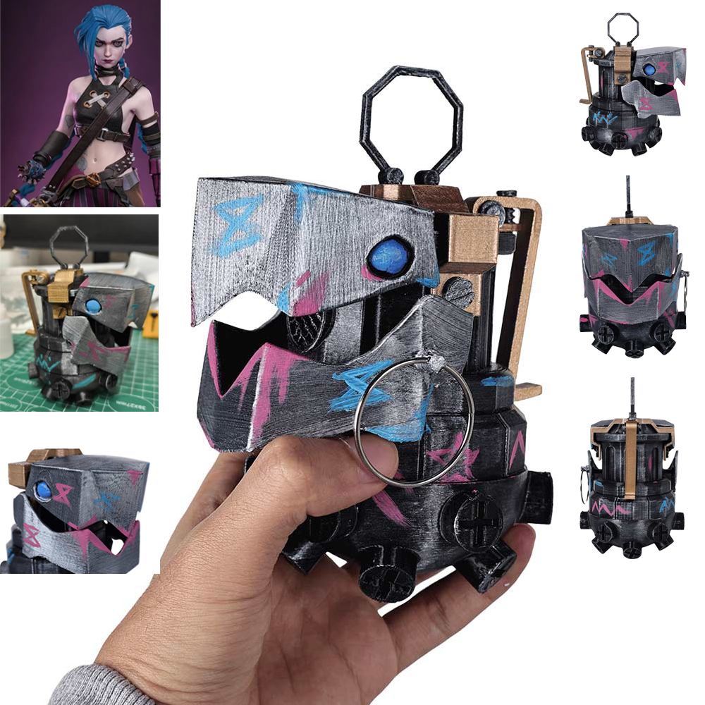 2024 Arcane: League of Legends Jinx Cañón Suelto Cosplay Cubiertas para Dedos/Apoyos para Armas - Imagen 14 de 76