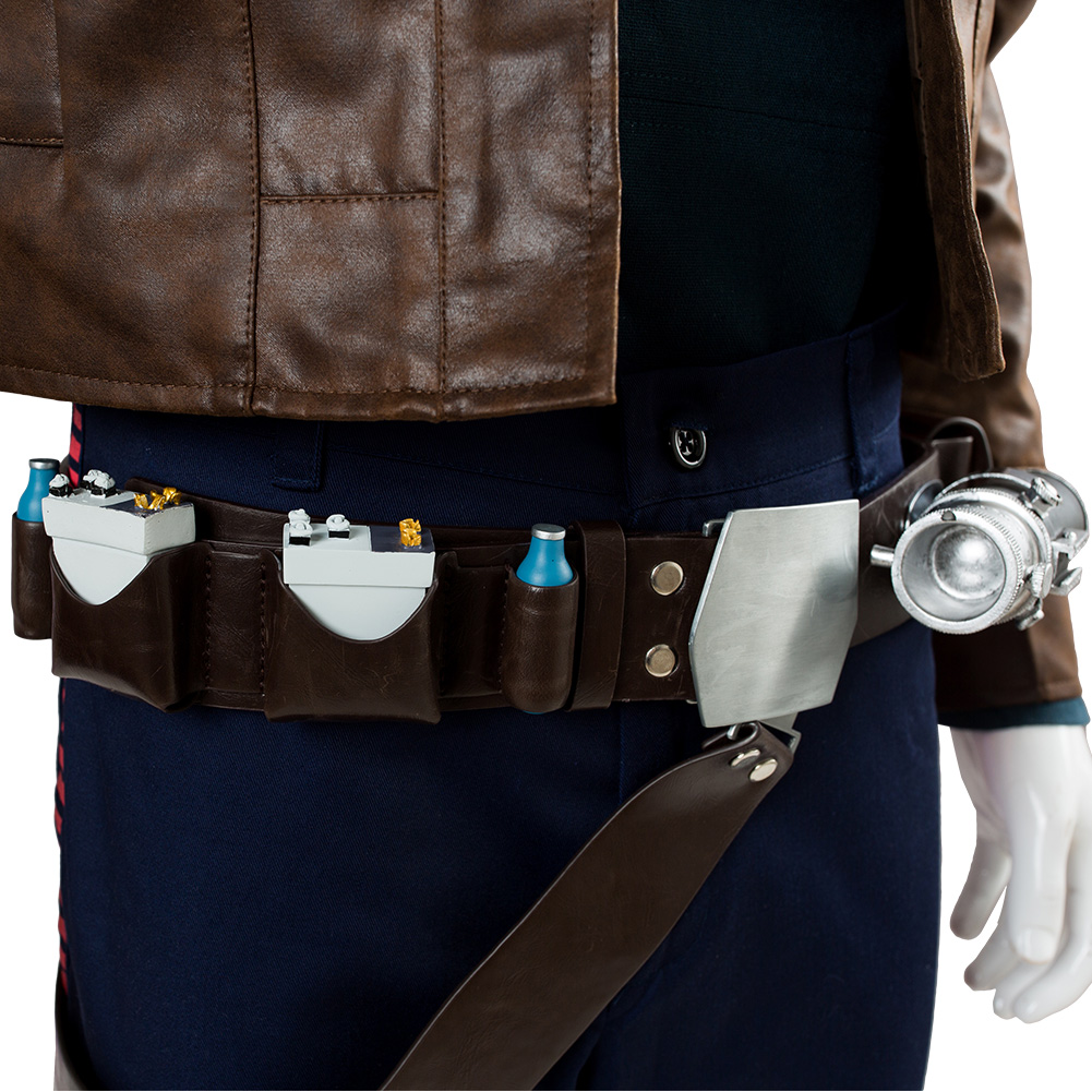 Star Wars Han Solo Cosplay Costume Belt and Belt Holster Accessories Halloween - Picture 33 of 35