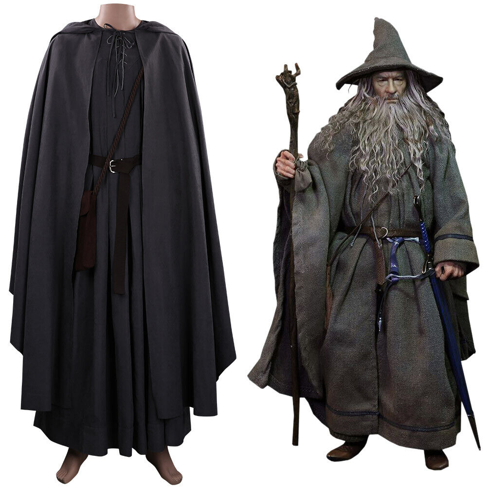 The Hobbit Gandalf Cosplay Costume Outfits Halloween Carnival Suit