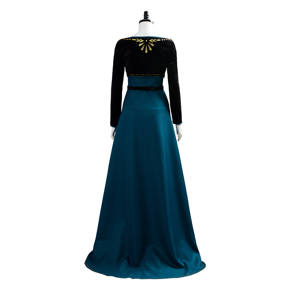 Frozen 2: Anna Cosplay costume Frozen Coronation of the Queen Anna Dress+Wig - Picture 19 of 22