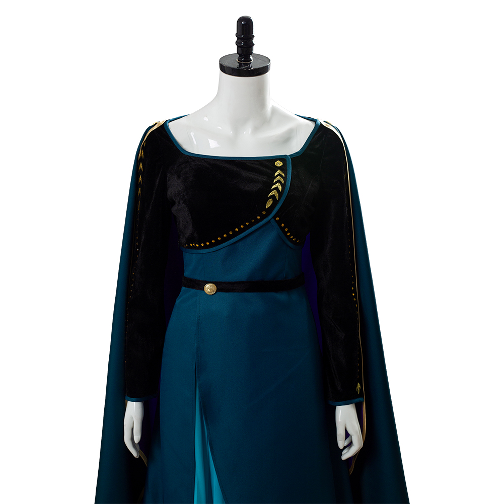 Frozen 2: Anna Cosplay costume Frozen Coronation of the Queen Anna Dress+Wig - Picture 20 of 22