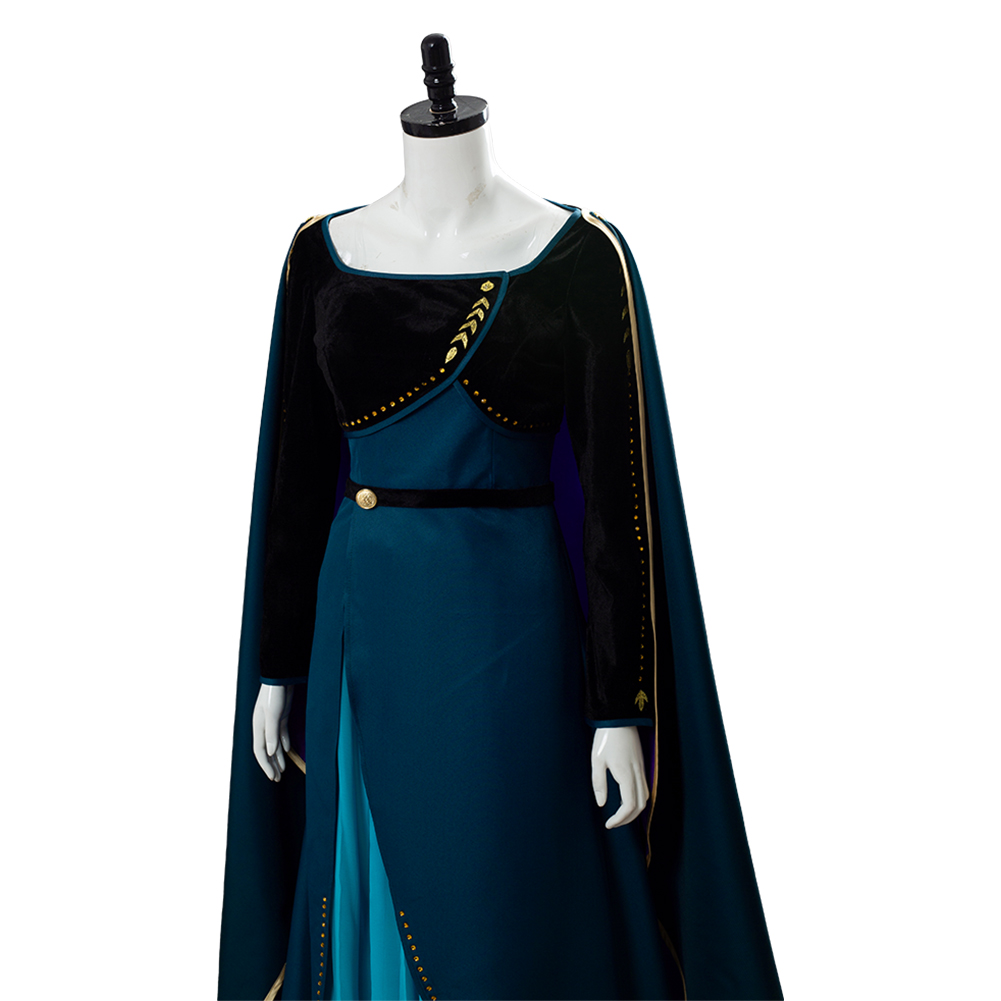 Frozen 2: Anna Cosplay costume Frozen Coronation of the Queen Anna Dress+Wig - Picture 21 of 22