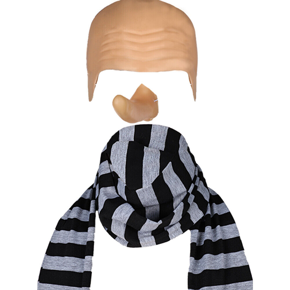 Minions Gru Scarf Scalp Nose Cosplay Prop Halloween Carnival