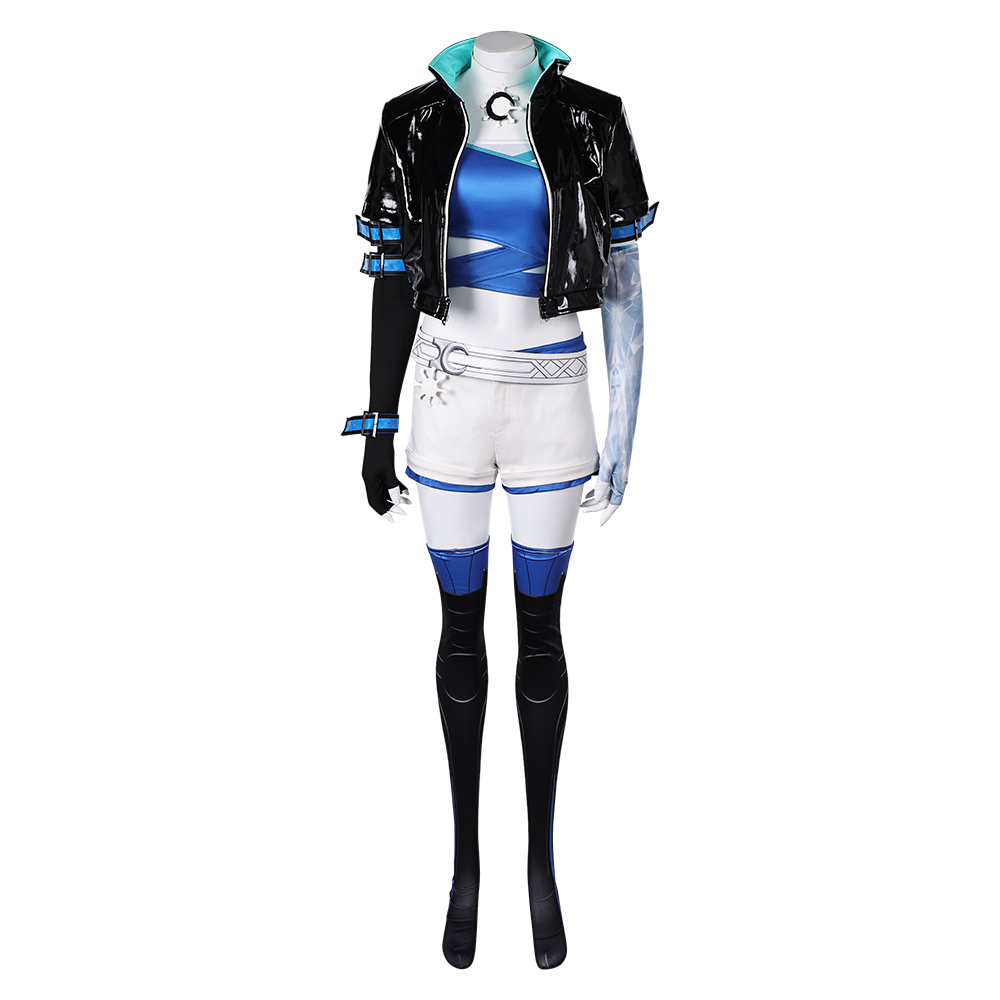 2024Game Anime Luna Snow Cosplay Coat Pants Fancy Dress Halloween Carnival Adult - Picture 13 of 26