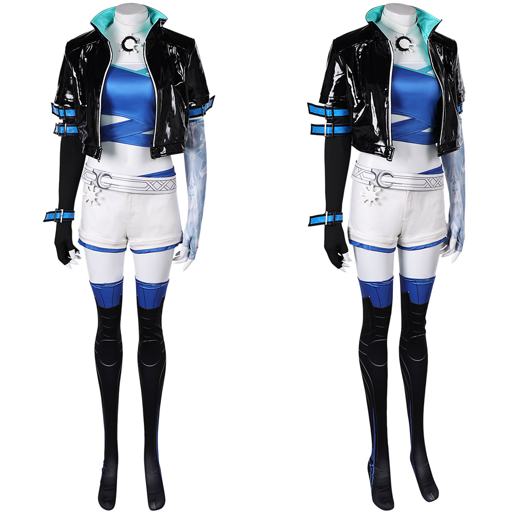 2024Game Anime Luna Snow Cosplay Coat Pants Fancy Dress Halloween Carnival Adult - Picture 24 of 26
