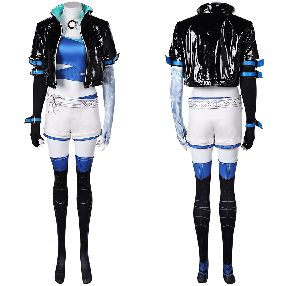 2024Game Anime Luna Snow Cosplay Coat Pants Fancy Dress Halloween Carnival Adult - Picture 26 of 26