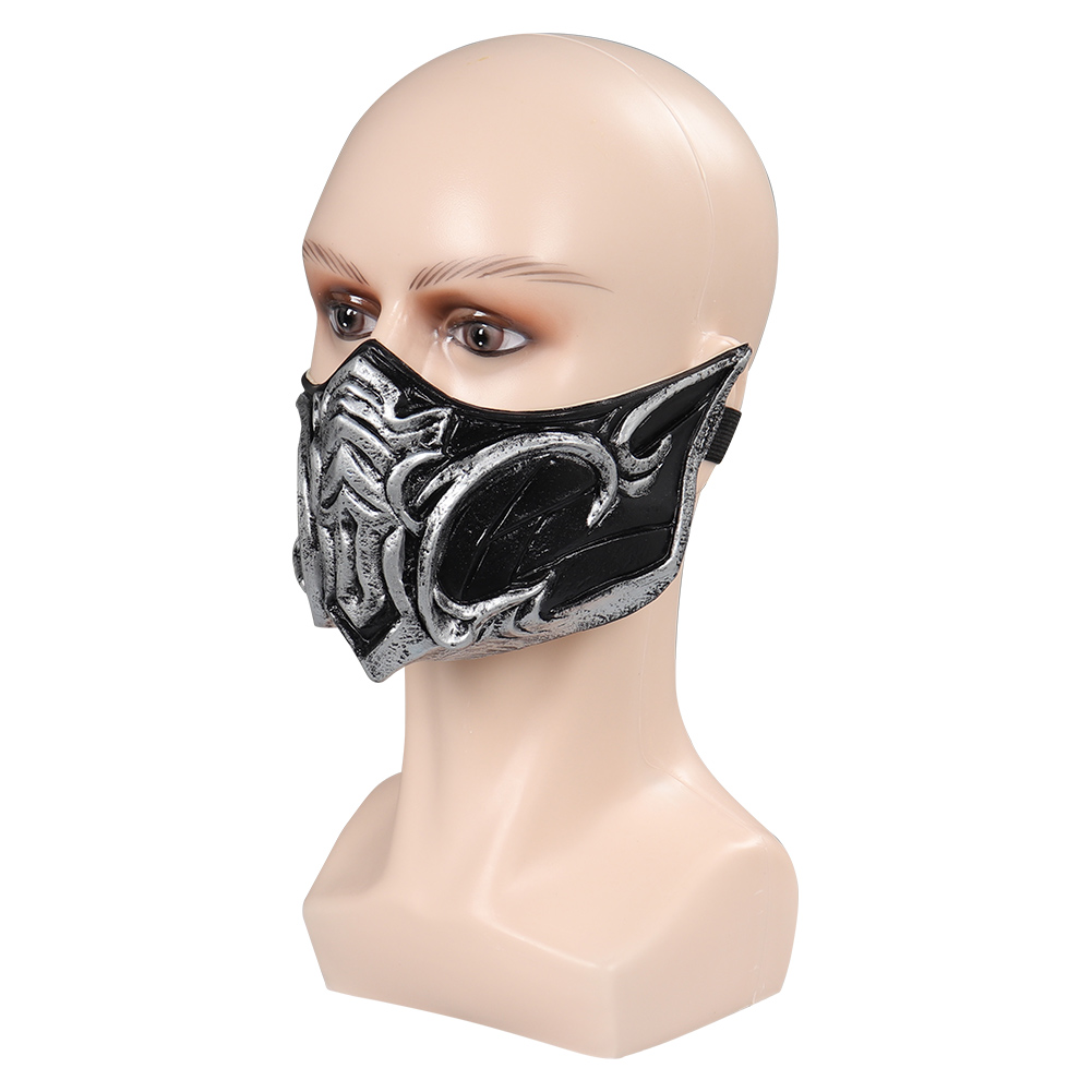 Game Mortal Kombat Sub-Zero Cosplay costume Blue Deluxe outfit+Latex Mask sets - Picture 17 of 28