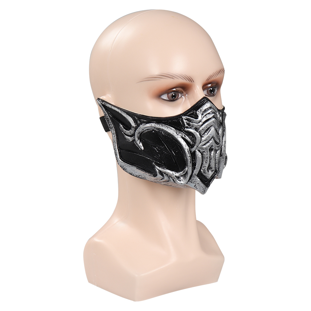 Game Mortal Kombat Sub-Zero Cosplay costume Blue Deluxe outfit+Latex Mask sets - Picture 14 of 28