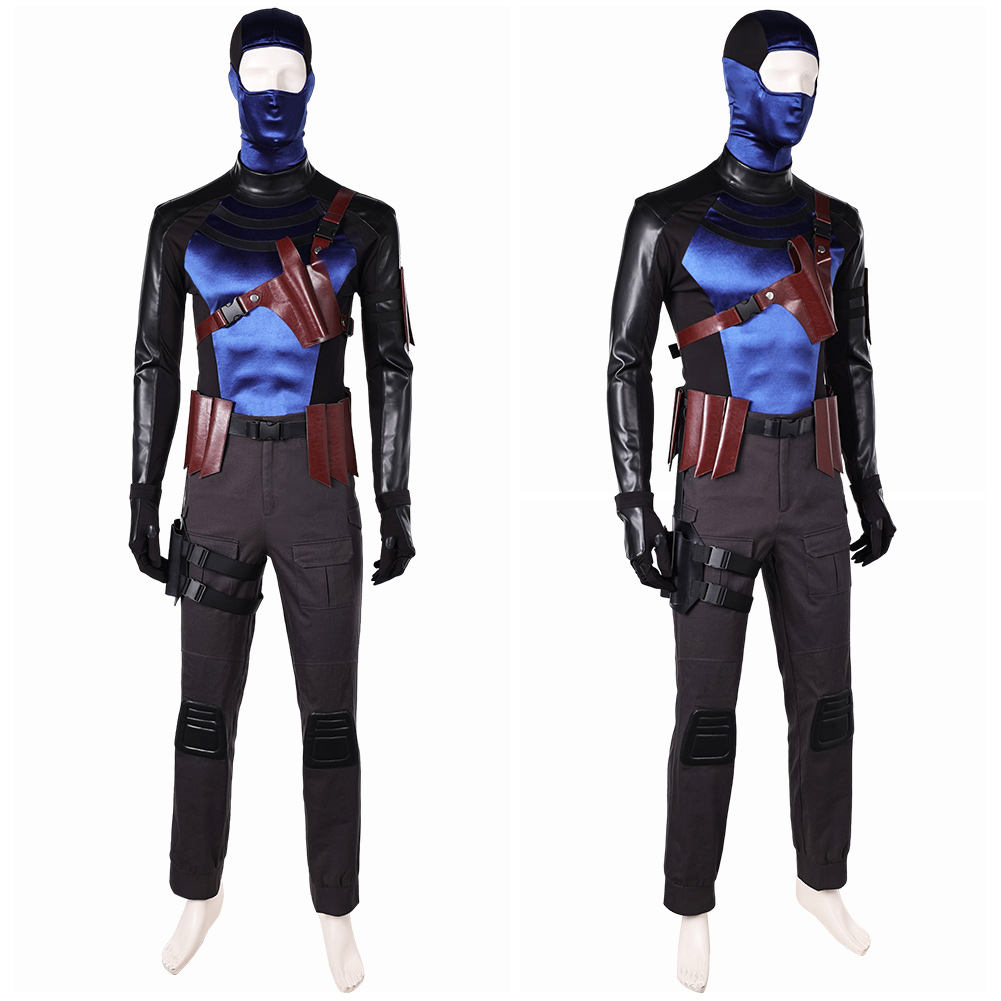 2025 Bullseye Cosplay Party Giacca Pantaloni Maschera Halloween Carnevale Tuta Uniforme Uomo - Foto 13 di 18