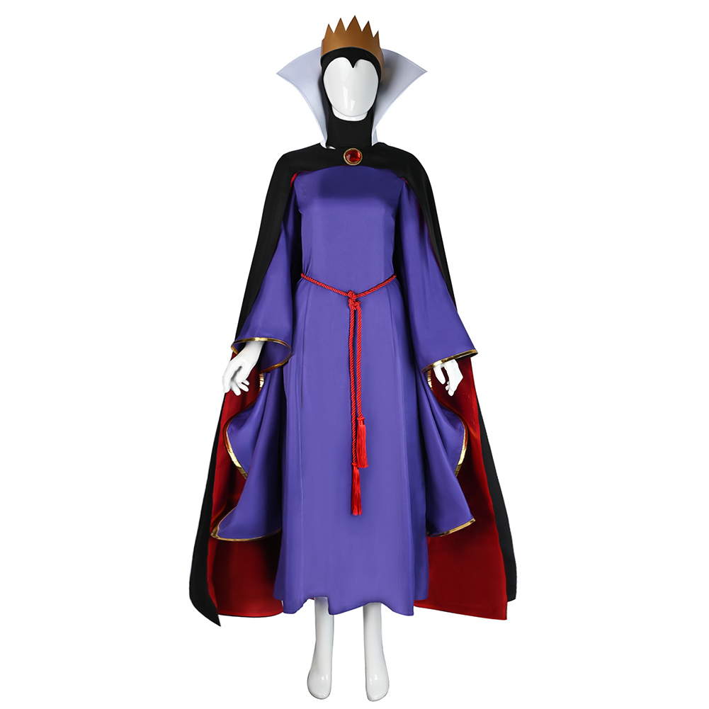 Evil Queen Kleid Cosplay Kostüm Outfits Damen Halloween Karneval Anzug - Bild 13 von 22