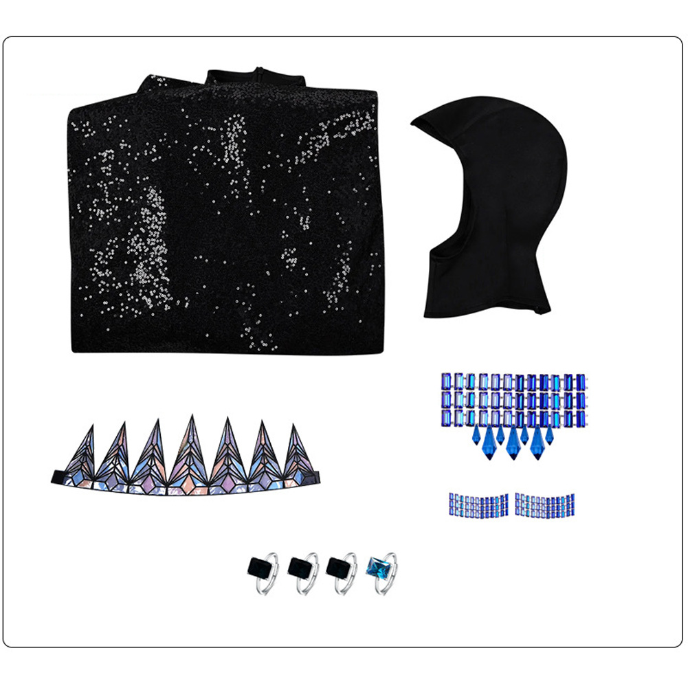 Evil Queen Kleid Cosplay Kostüm Outfits Damen Halloween Karneval Anzug - Bild 22 von 22
