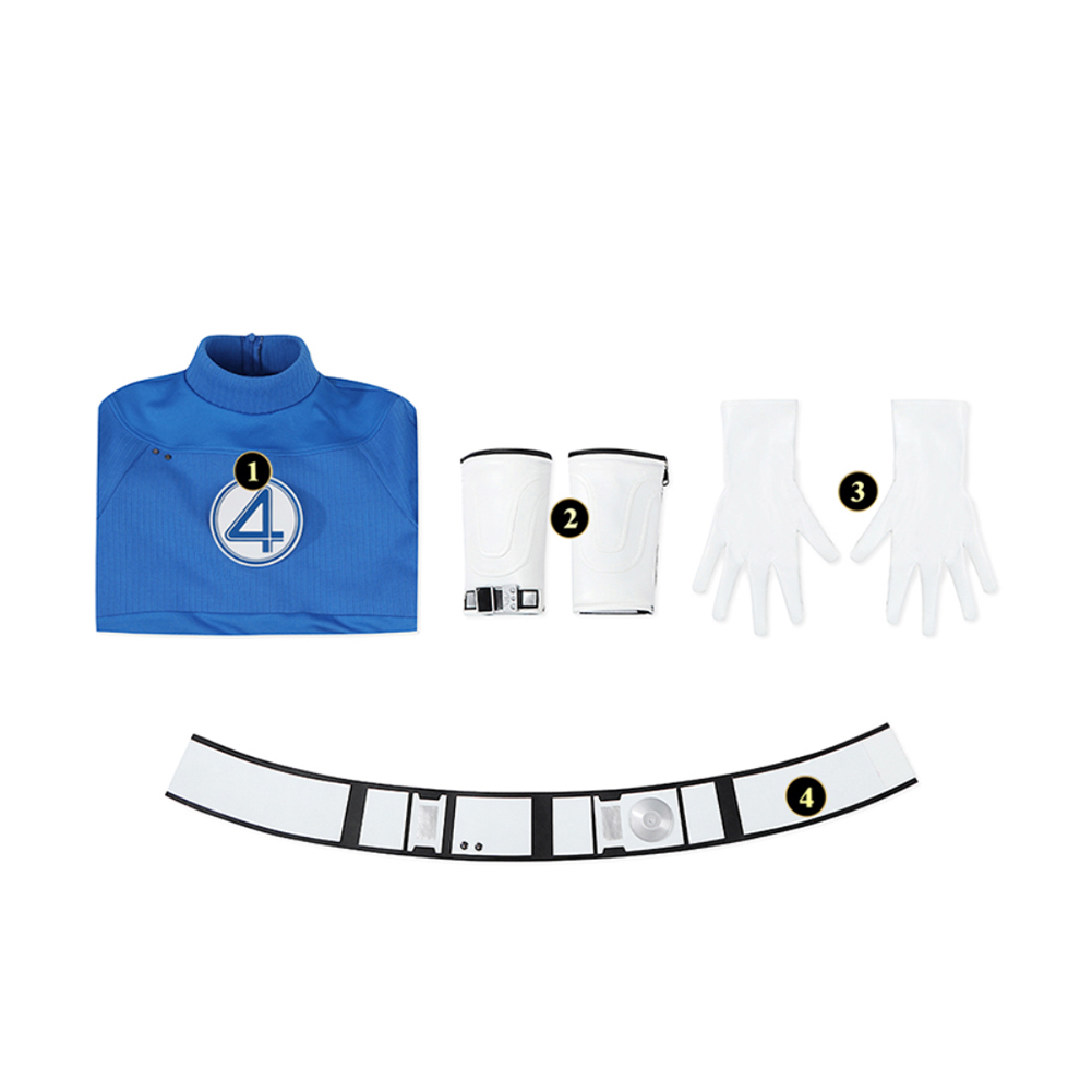 Fantastic Four Cosplay Costume Outfit Women Men Jumpsuit Halloween Carnival Suit - Picture 38 of 38