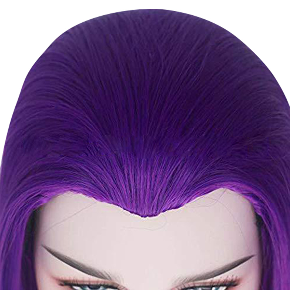 Teen Titans Raven Cosplay Halloween Costume Fancy Dress Fairytale Claok+Wig Hair - Picture 29 of 46