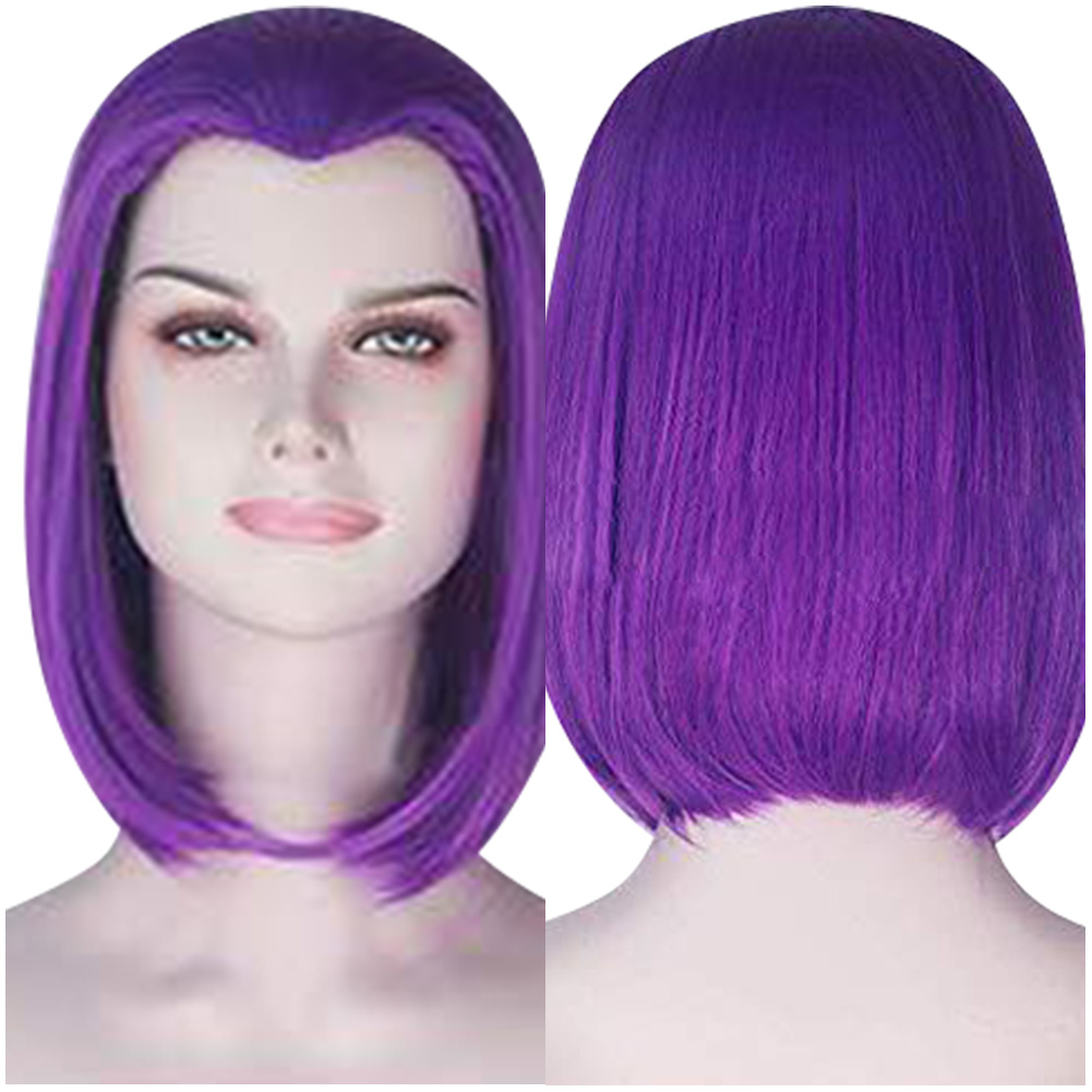 Teen Titans Raven Cosplay Halloween Costume Fancy Dress Fairytale Claok+Wig Hair - Picture 31 of 46