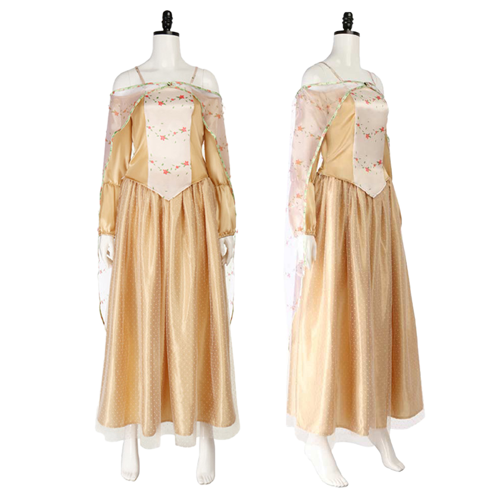 Star Wars Padme Amidala Cosplay Costume Party Suit Skirt Dress+Headband+earmuffs - Picture 28 of 37