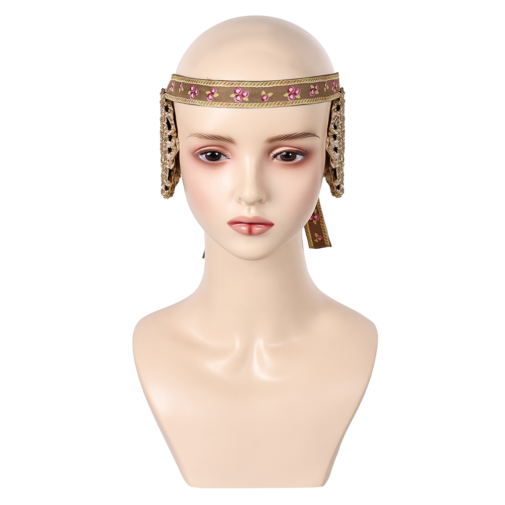 Star Wars Padme Amidala Cosplay Costume Party Suit Skirt Dress+Headband+earmuffs - Picture 29 of 37