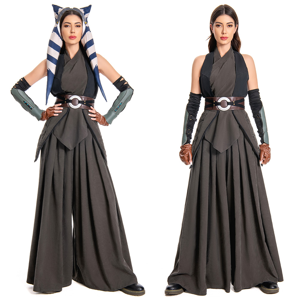 Mandalorian Ahsoka Tano Jedi Cosplay Costume Halloween Pants Tops