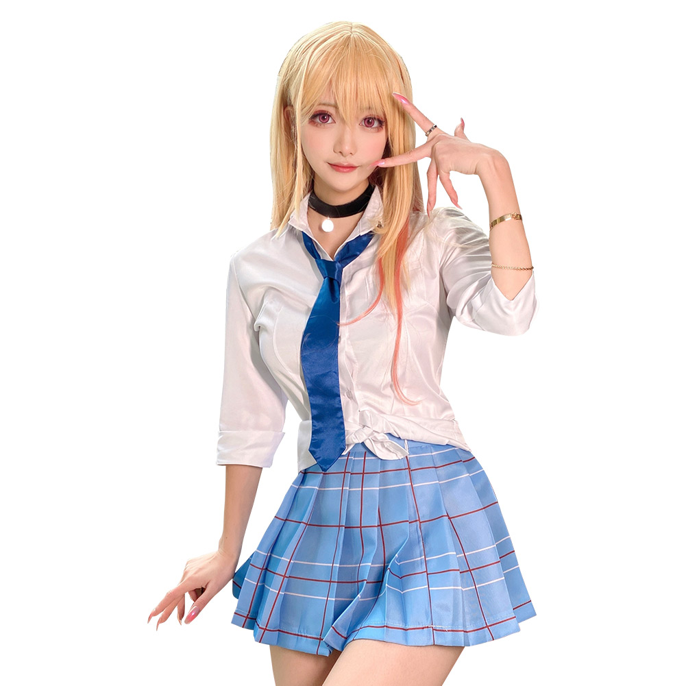 Kitagawa Marin Cosplay Costume Girls Women School Uniform Outfits Fancy Dress US - Picture 25 of 48