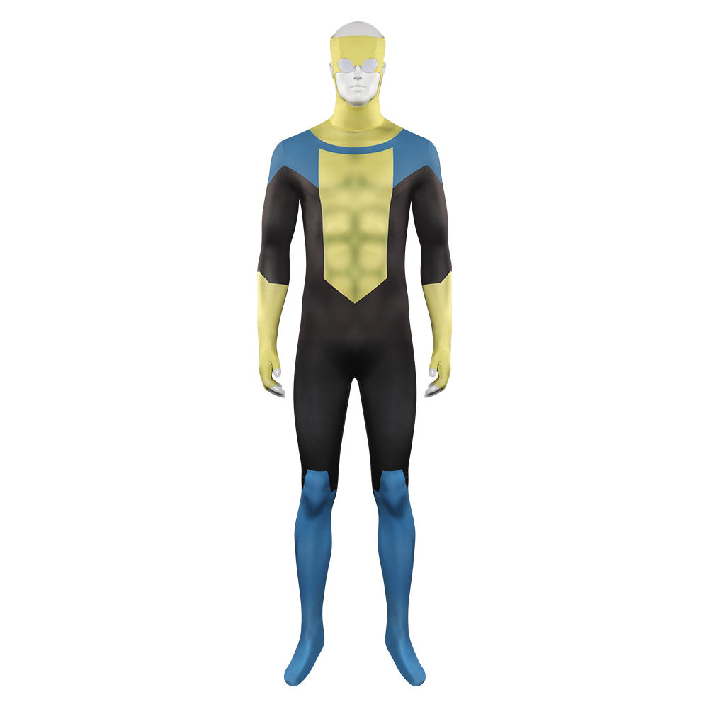 Mark Grayson Cosplay costume Jumpsuit Halloween Bodysuit / Invincible Wig sets