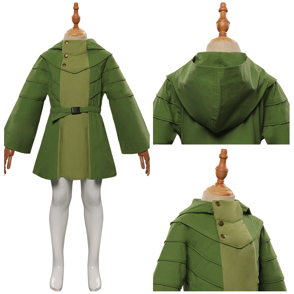 Kids Obi-Wan Kenobi -Leia Cosplay Costume Coat Halloween Carnival Suit Girls Boy - Picture 22 of 24