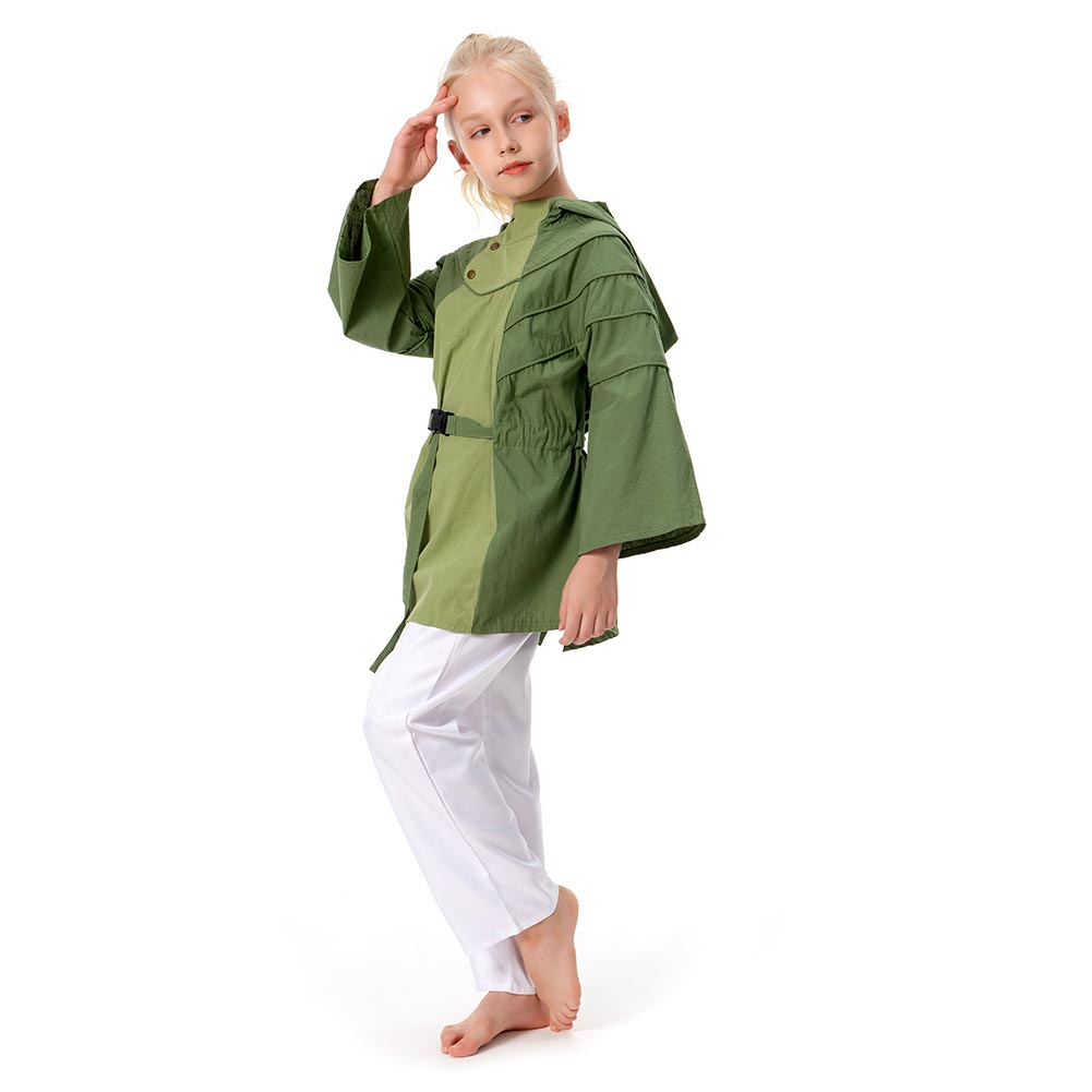 Kids Obi-Wan Kenobi -Leia Cosplay Costume Coat Halloween Carnival Suit Girls Boy - Picture 24 of 24