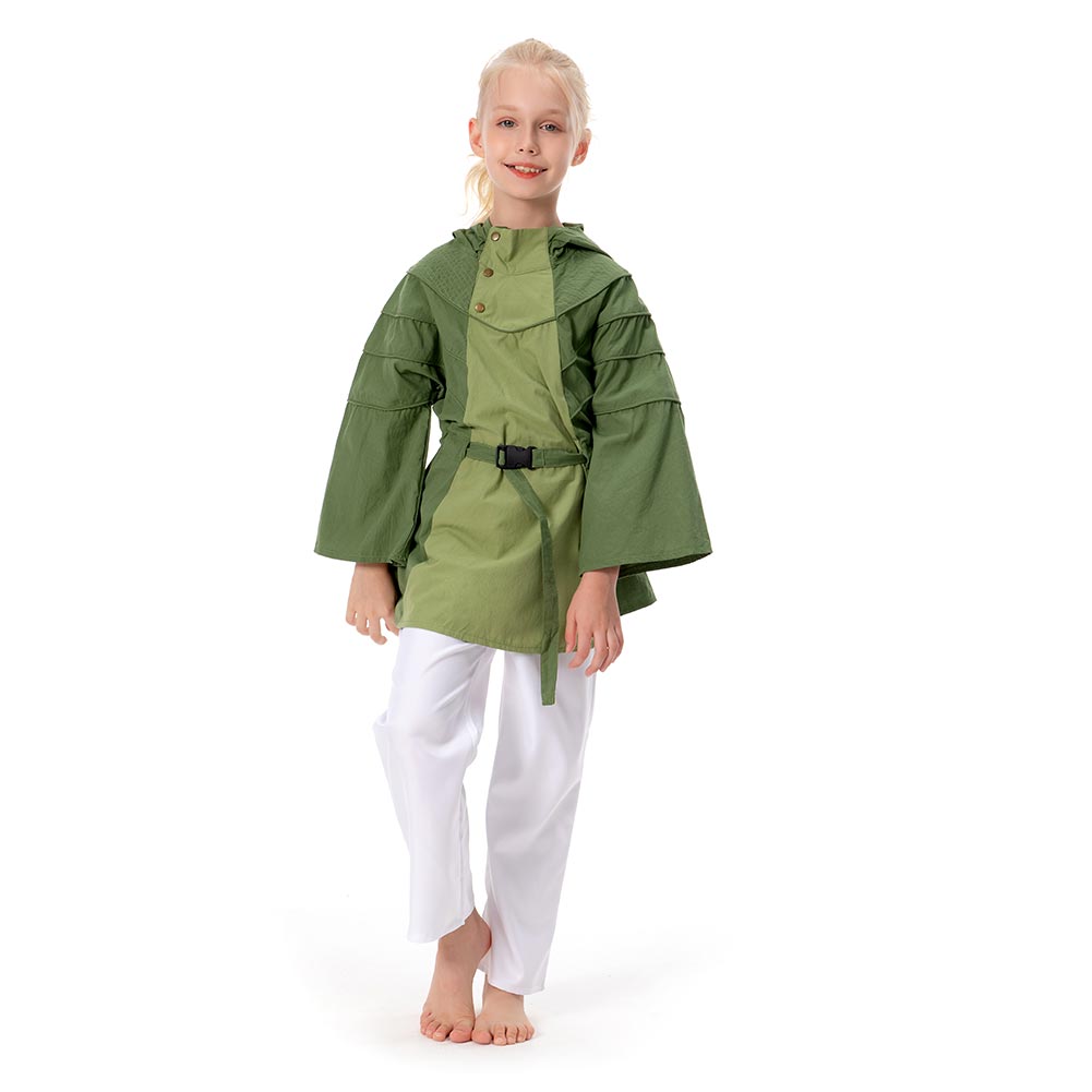 Kids Obi-Wan Kenobi -Leia Cosplay Costume Coat Halloween Carnival Suit Girls Boy - Picture 23 of 24