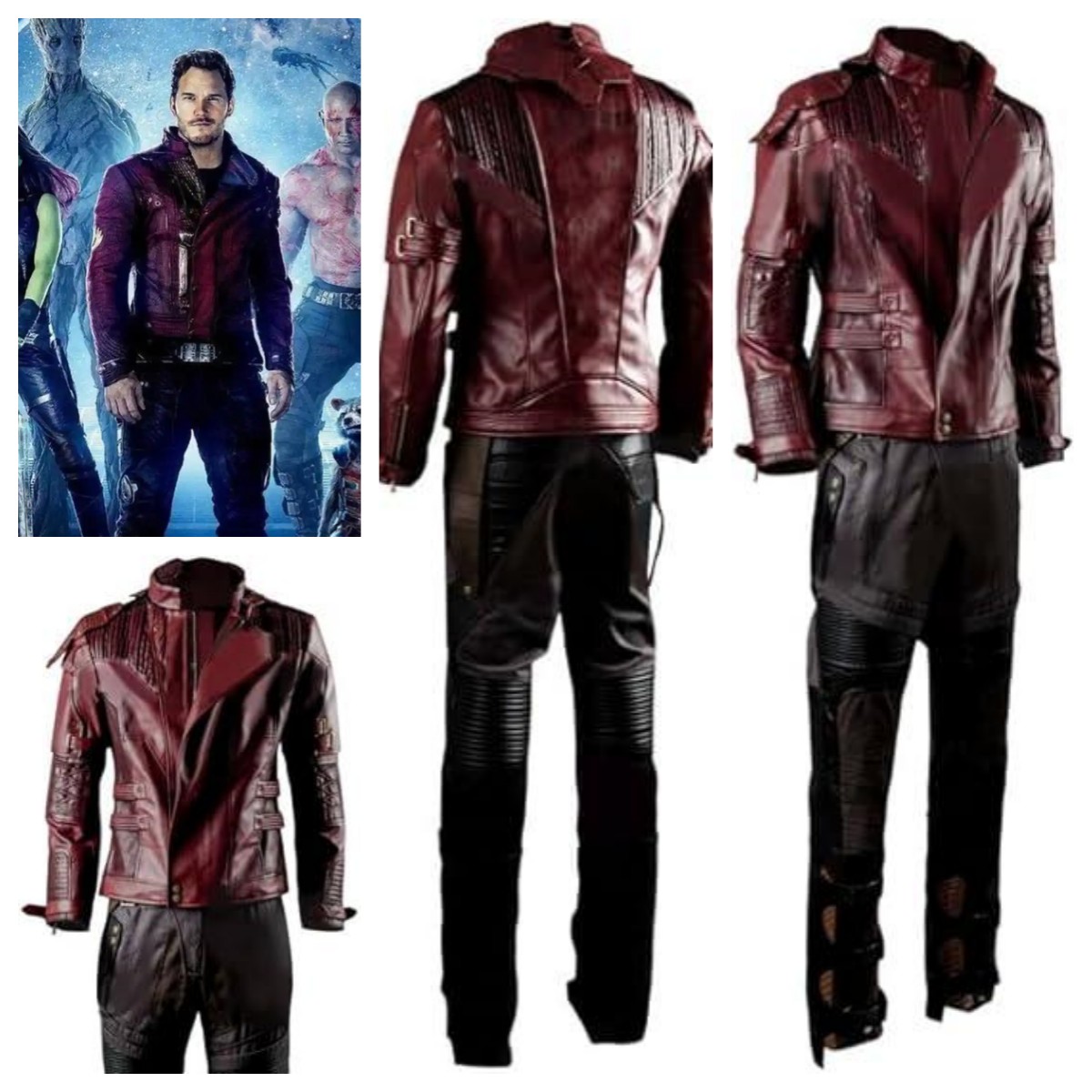 Guardians of the Galaxy Peter Jason Quill Cosplay Costume Halloween Coat outfits - Picture 1 of 8