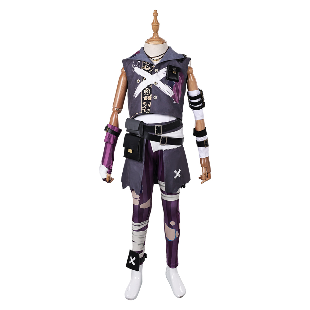 Arcane:League of Legends 2 Isha Kids Cosplay Costume+Hat Halloween Isha Outfits - Picture 18 of 26