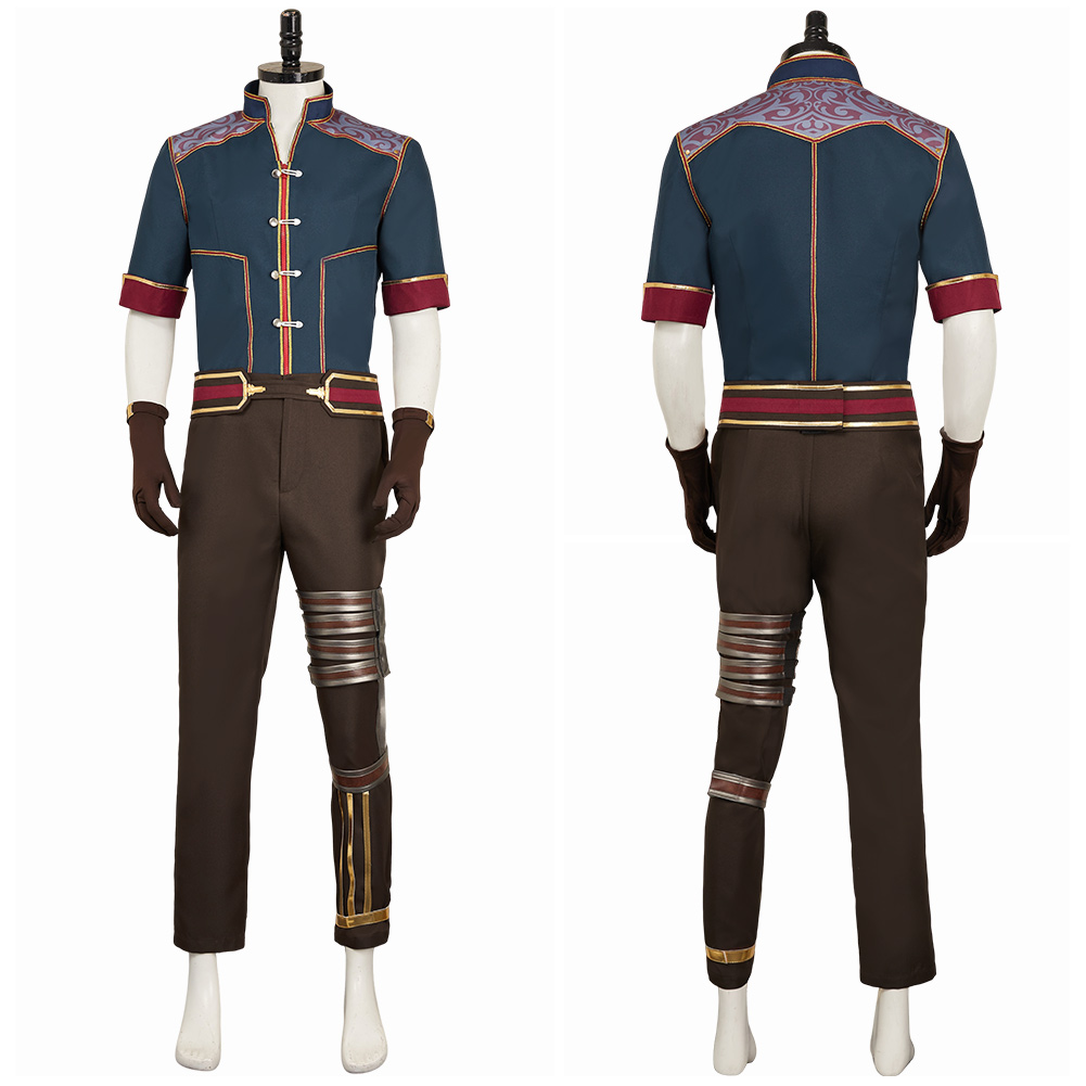 Jayce Cosplay Costume Carnival Party LOL Game Halloween Coat Gloves+Belt Pants - Picture 20 of 23