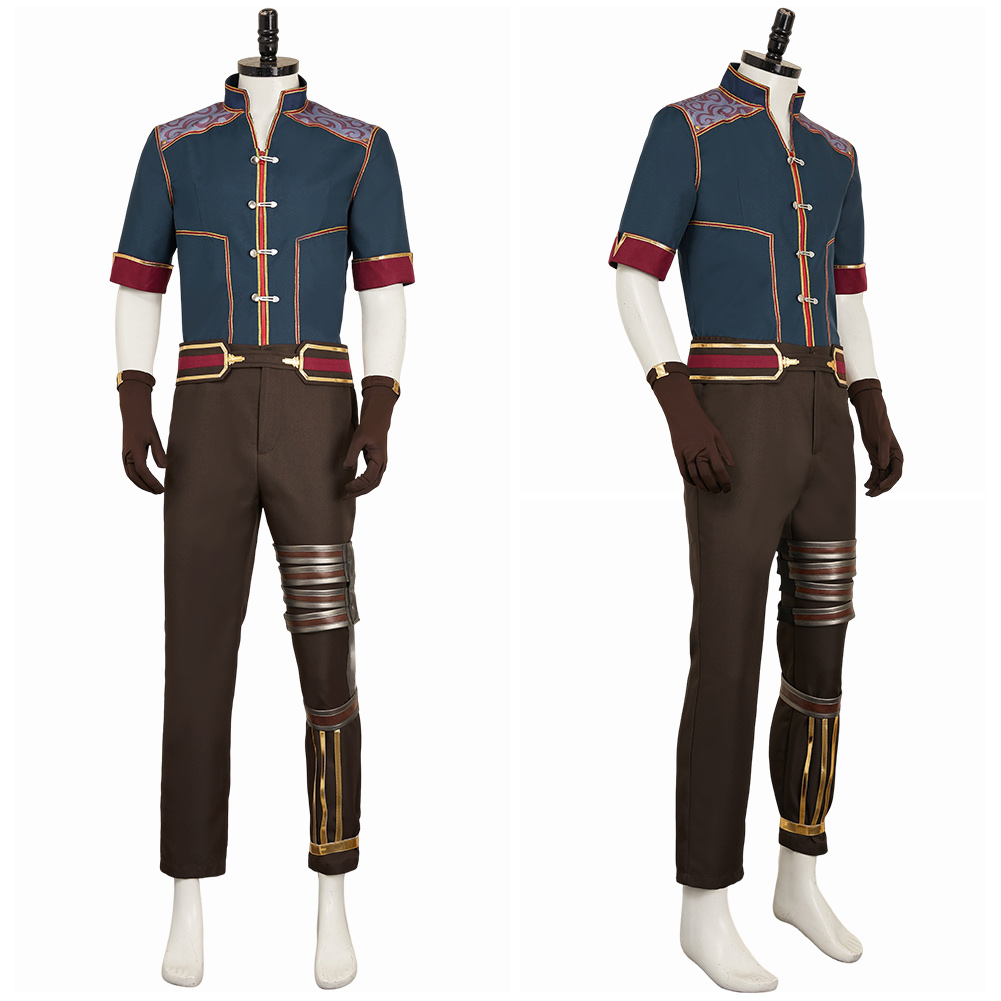 Jayce Cosplay Costume Carnival Party LOL Game Halloween Coat Gloves+Belt Pants - Picture 22 of 23