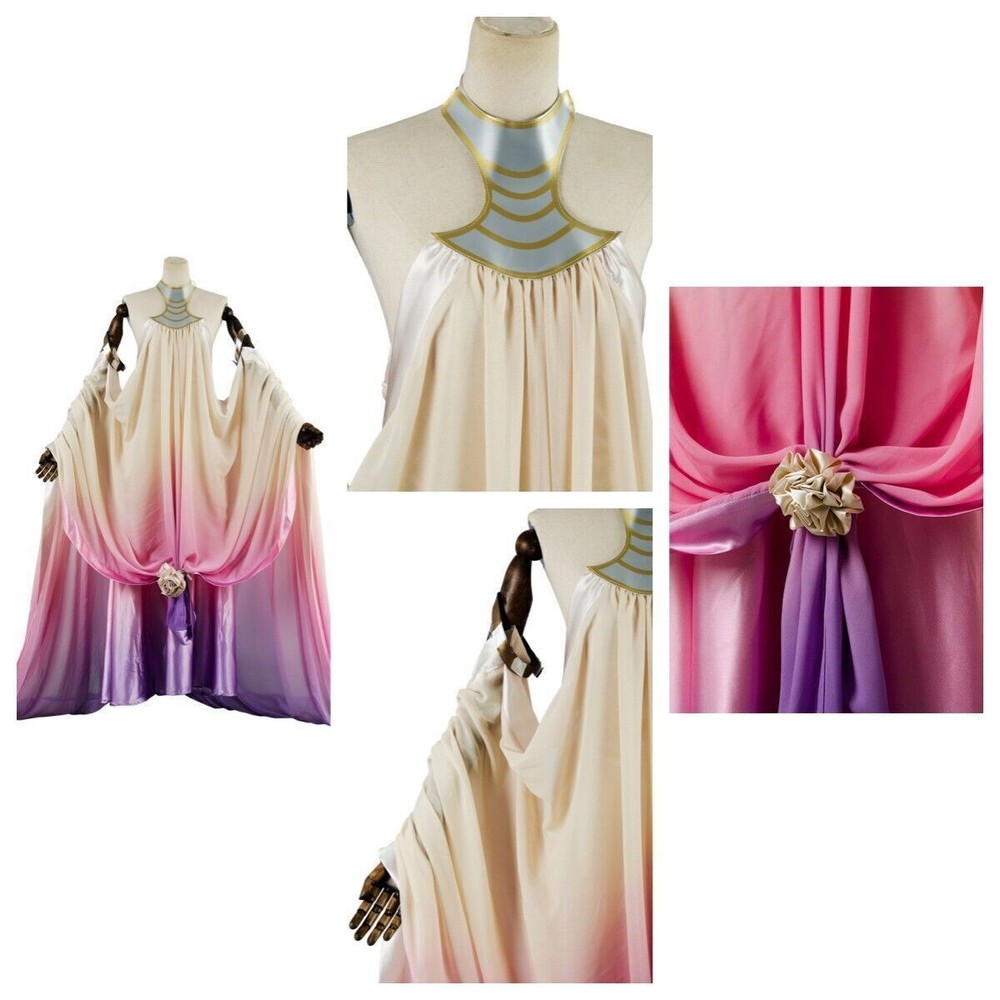 Star Wars 3 Revenge Sith Padme Amidala Naberrie Roleplay Purple Lake Long Dress - Bild 4 von 11